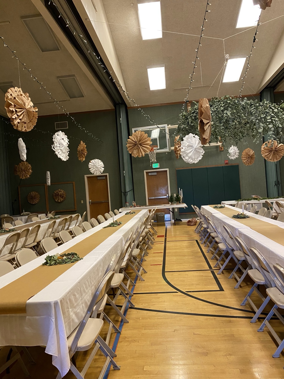 Full-room holiday celebration styling